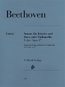 Sonata Opus 17 by Beethoven Ludwig van - Raab A - for French Horn and Piano