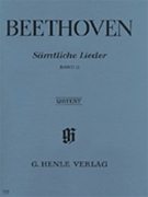 Complete Songs Volume 2 by Beethoven Ludwig van for Vocal Collection