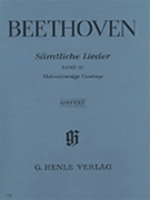 Complete Songs Volume 3 by Beethoven Ludwig van for Vocal Collection