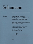 Liederkreis Opus 39 by Schumann Robert - Urtext - for High Voice Collection