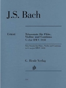 Trio Sonata for Flute Violin and Continuo BWV 1038 by Bach Johann Sebastian for Instrument Trio