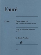 Gabriel Faure - Elegie for Violoncello and Piano Op. 24 by Faure Gabriel for Score and Solo Part