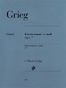 Sonata Opus 7 by Grieg Edvard for Piano