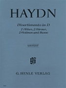 Divertimento In D by Haydn Joseph for Instrument Sextet (2fl2hn2vlnbasso C)