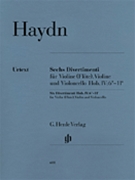 6 Divertimenti Hob.IV:6-11 by Haydn Joseph for