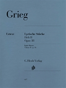 Lyric Pieces Book 2 Opus 38 by Grieg Edvard for Piano