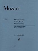 Concerto In G Major Kv313 by Mozart Wolfgang Amadeus for Flute and Piano (Urtext)