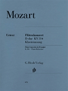 Concerto In D Major Kv314 by Mozart Wolfgang Amadeus for Flute and Piano (Urtext)
