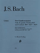 3 Gamba Sonatas Bwv 1027-1029 by Bach Johann Sebastian for Cello Solo