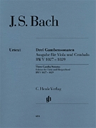 3 Gamba Sonatas Bwv 1027-1029 by Bach Johann Sebastian for Viola and Piano