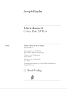 Concerto for Piano (Harpsichord) and Orchestra G Major Hob.XVIII:4 by Haydn Joseph for