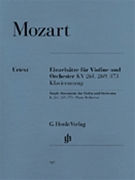 Single Movements Kv 261;269;373 by Mozart Wolfgang Amadeus for Violin and Piano