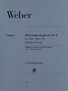 Concerto #2 Opus 74 In E-flat by Weber Carl Maria von for Clarinet Solo (Urtext)