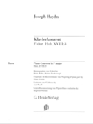 Concerto for Piano (Harpsichord) and Orchestra F Major Hob.XVIII:3 by Haydn Joseph for