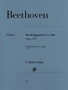 String Quartet Opus 127 In E-flat by Beethoven Ludwig van for Str Quartet (Urtext)