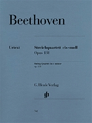 String Quartet In C-sharp Minor Opus 131 by Beethoven Ludwig van for Str Quartet