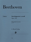 String Quartet Opus 132 by Beethoven Ludwig van for Mini Score