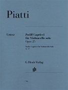 12 Capricci Op. 25 by Piatti Alfredo for