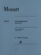 String Quintets Volume 3 by Mozart Wolfgang Amadeus for Str Quintet (Vol 3)