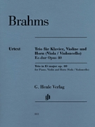Horn Trio E Flat Major Op. 40 by Brahms Johannes for Piano Trio