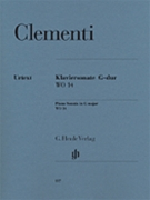Sonata In G Major Wo 14 by Clementi Muzio for Piano