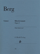 Piano Sonata Op. 1 by Berg Alban for