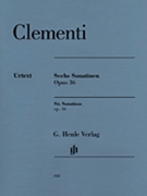 Sonatinas Opus 36 by Clementi Muzio for Piano