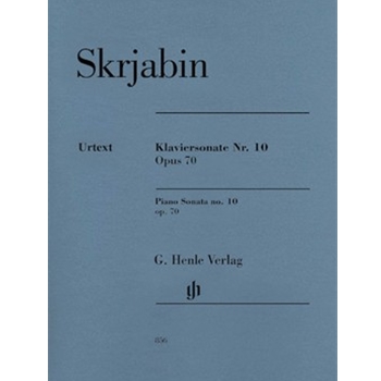 Sonata #10 Opus 70 by Scriabin Alexander - Rubcova/Schneidt - for Piano