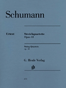 String Quartets Op. 41 by Schumann Robert for Quartet