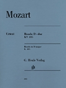 Rondo In D Major K485 by Mozart Wolfgang Amadeus - Scheideler/Lampe - for Piano