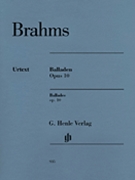 Ballades Opus 10 by Brahms Johannes for Piano