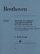 Duet With 2 Obligato Eyeglasses Woo 32 by Beethoven Ludwig van - Platen Emil - for Str Duet