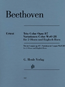 Trio Opus 87 & Variations Woo28 by Beethoven Ludwig van - Voss Egon - for Woodwind Trio