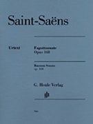 Bassoon Sonata Opus 168 by Saint-Saens Camille - Jost Peter - for Bassoon and Piano