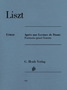 Apres Une Lecture De Dante by Liszt Franz for Piano