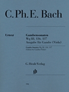 Gamba Sonatas Wq88136137 by Bach Carl Philipp Emanuel - Ensslin and Heinemann - for Viola and Piano