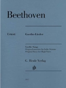 Goethe Lieder by Beethoven Ludwig van for High Voice