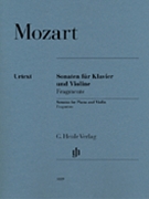 Violin Sonatas by Mozart Wolfgang Amadeus for Violin Solo