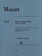 Sonata K533/494 F Major by Mozart Wolfgang Amadeus for Piano