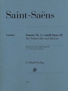 Sonata #1 In C Minor Opus 32 by Saint-Saens Camille - Jost Peter - for Cello and Piano