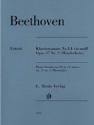 Piano Sonata No. 14 in C-sharp minor Op. 27 No. 2 (Moonlight) by Beethoven Ludwig van for Piano