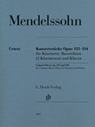 Concert Pieces Op. 113 and 114 by Mendelssohn Felix for Clarinet Duet