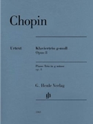 Piano Trio In G Minor Opus 8 by Chopin Frederic - Herttrich Ernst - for Score and Parts