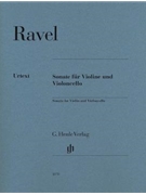 Sonata for Violin and Violoncello by Ravel Maurice for Violin and Cell