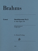 String Sextet No. 2 Op. 36 by Brahms Johannes for 6 Stings
