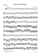 Canon and Gigue for Three Violins and Basso Continuo in D Major by Pachelbel Johann for