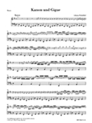 Canon and Gigue for Three Violins and Basso Continuo in D Major by Pachelbel Johann for