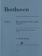 Piano Sonata No. 27 in E Minor Op. 90 by Beethoven Ludwig van for Piano