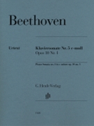 Piano Sonata No 5 in C Minor Opus 10 No 1 by Beethoven Ludwig van for Piano