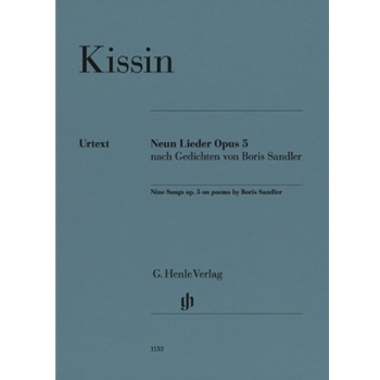 Nine Songs, Op. 5 on Poems by Boris Sandler